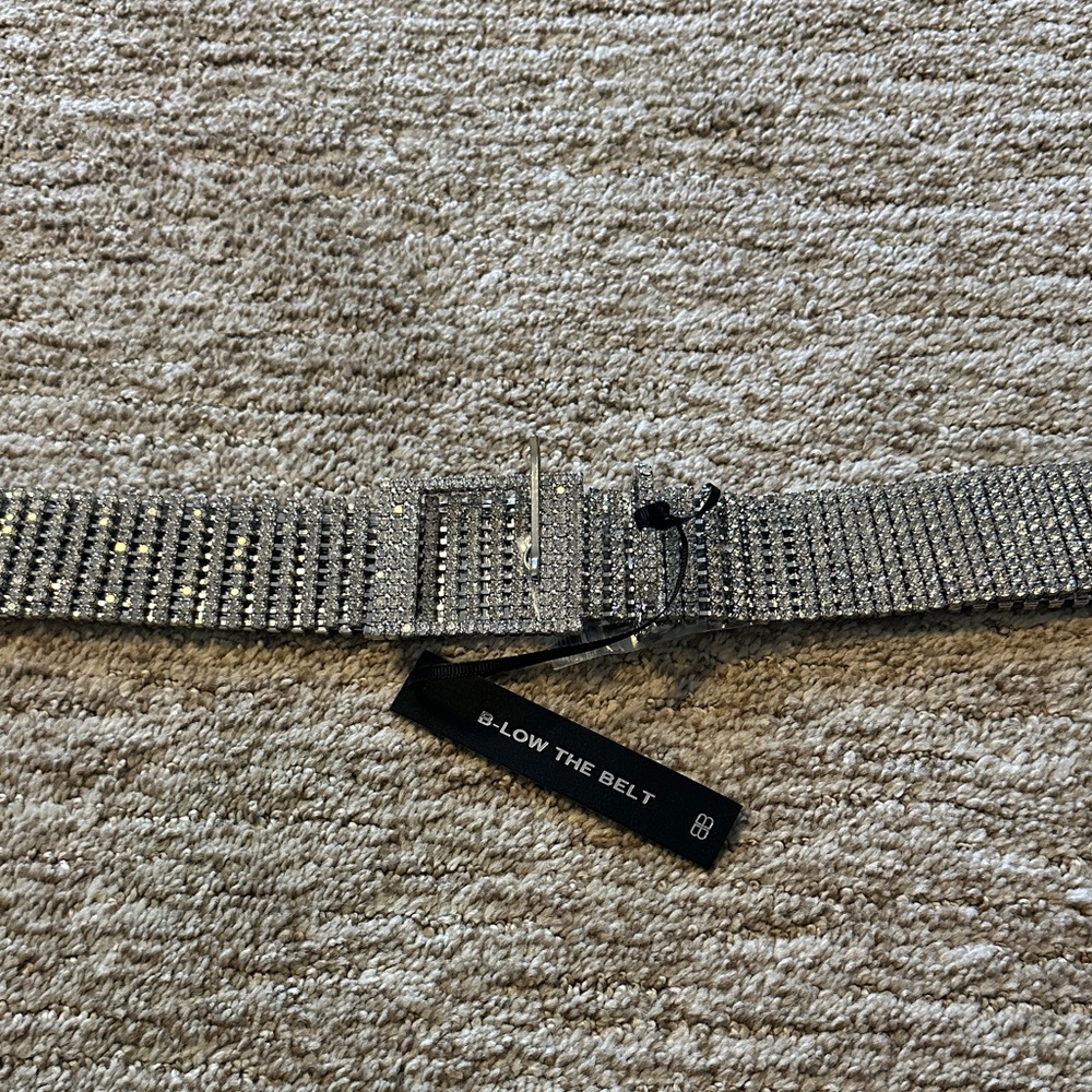 B-Low the Belt Silver Belt. New!